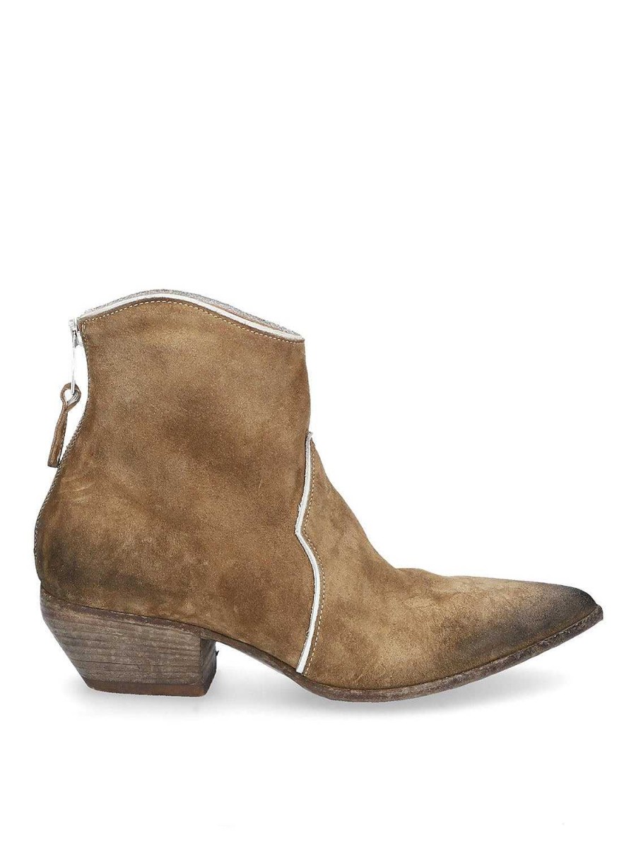 Winter 2024 Elena Iachi | E1571 Texaanse Suede Enkellaars