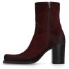 Winter 2024 Elena Iachi | E3664 Bordeaux Suede Enkellaars