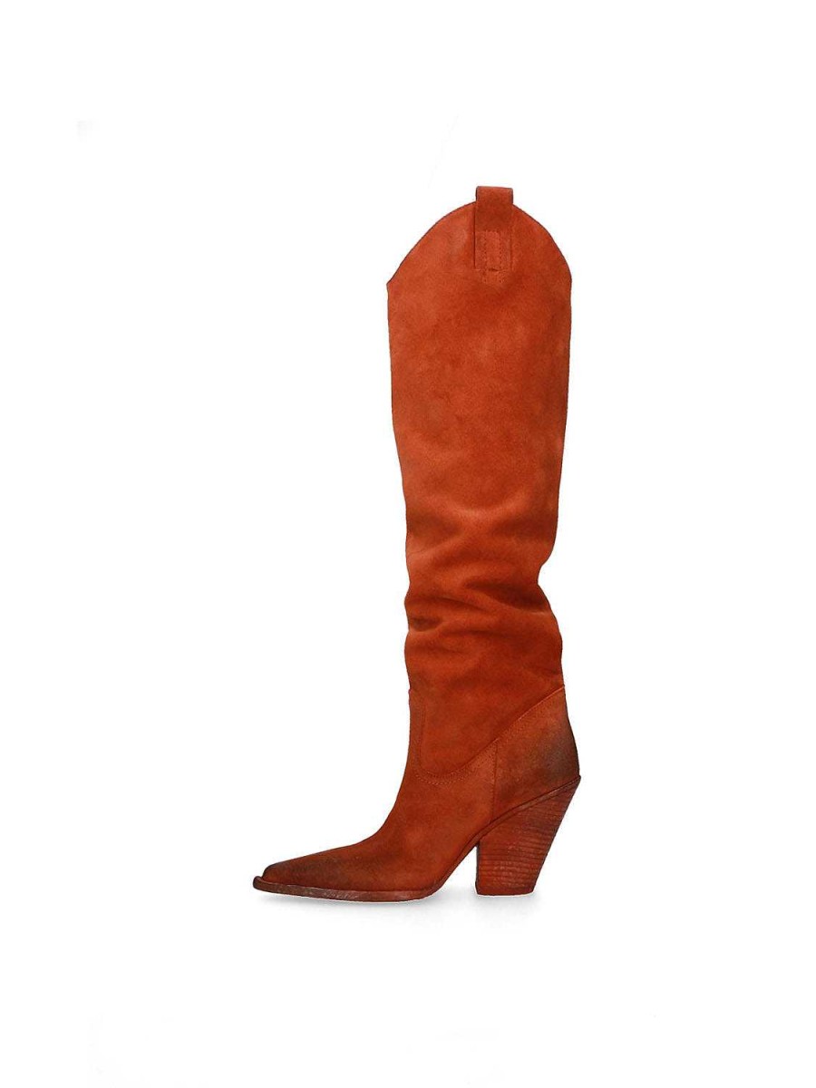 Winter 2024 Elena Iachi | E3632 Mango Suede Westernlaars