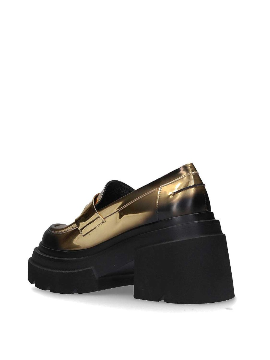 Winter 2024 Elena Iachi | E3728T Vintage Gouden Mocassin