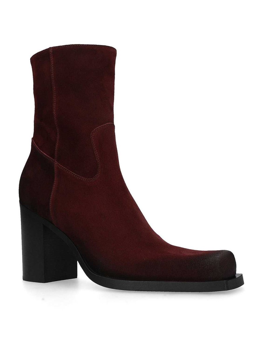 Enkel Laarzen Elena Iachi | E3664 Bordeaux Suede Enkellaars